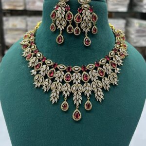 Royal Heirloom Ruby & Diamond Statement Necklace Set