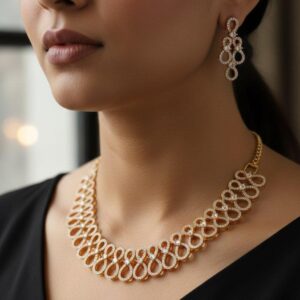 Luxury Infinity Diamond Jewelry Set - Handcrafted Elegance